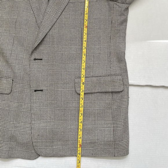 Petrocelli Brown/Beige TWEED Mens HOUNDSTOOTH silk wool sport coat - XXL, 48 - Picture 10 of 11
